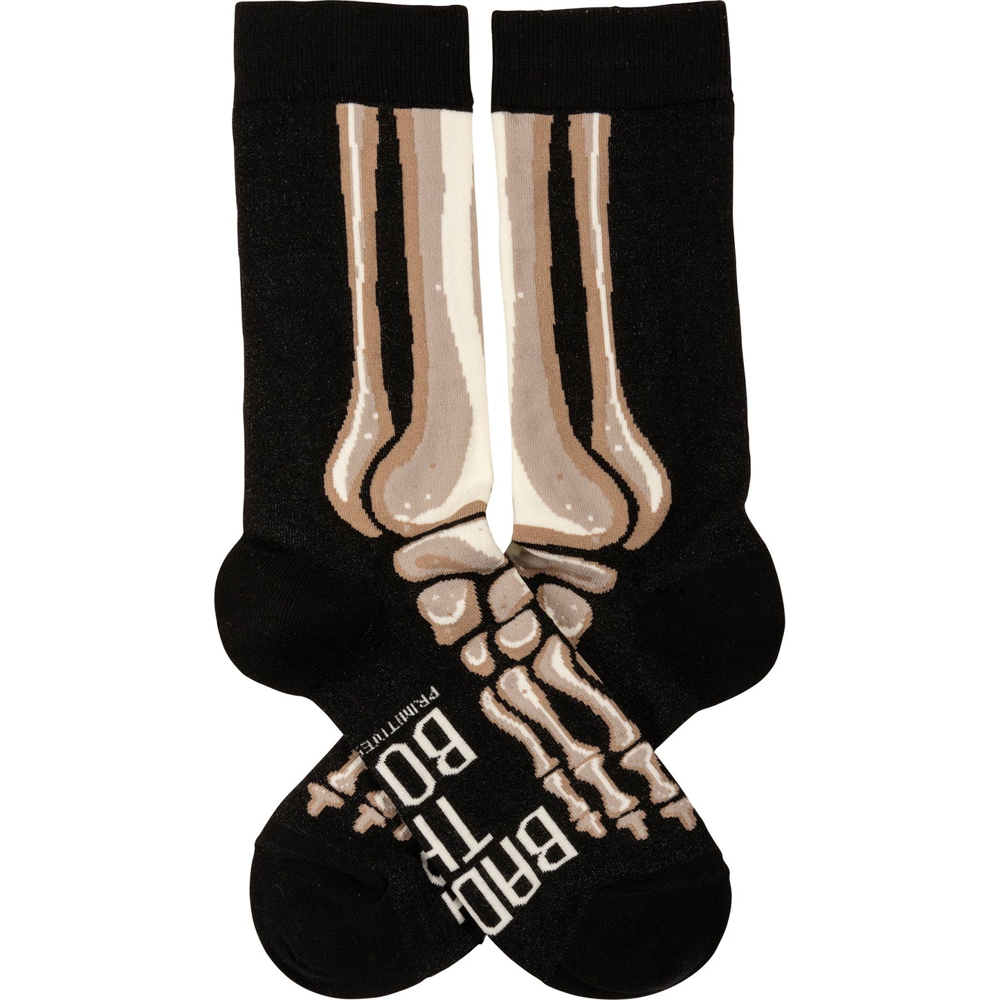 Bad To The Bone Socks in Skeleton Leg Designs | Fun Halloween Themed Novelty Socks