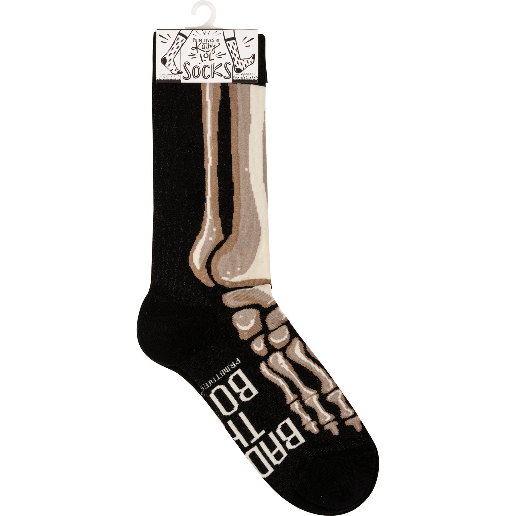 Bad To The Bone Socks in Skeleton Leg Designs | Fun Halloween Themed Novelty Socks