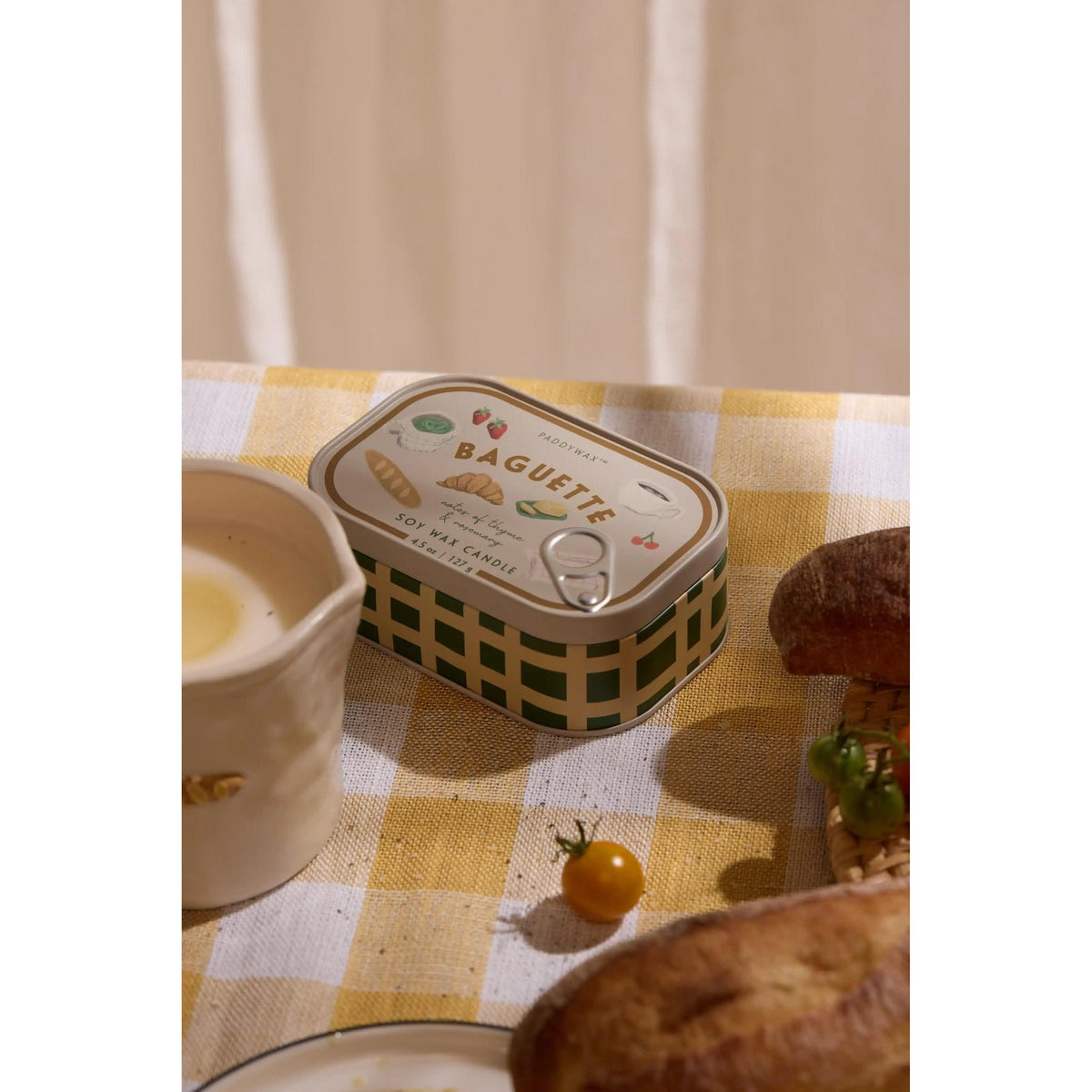 Baguette Bistro Tin Candle - fragrance