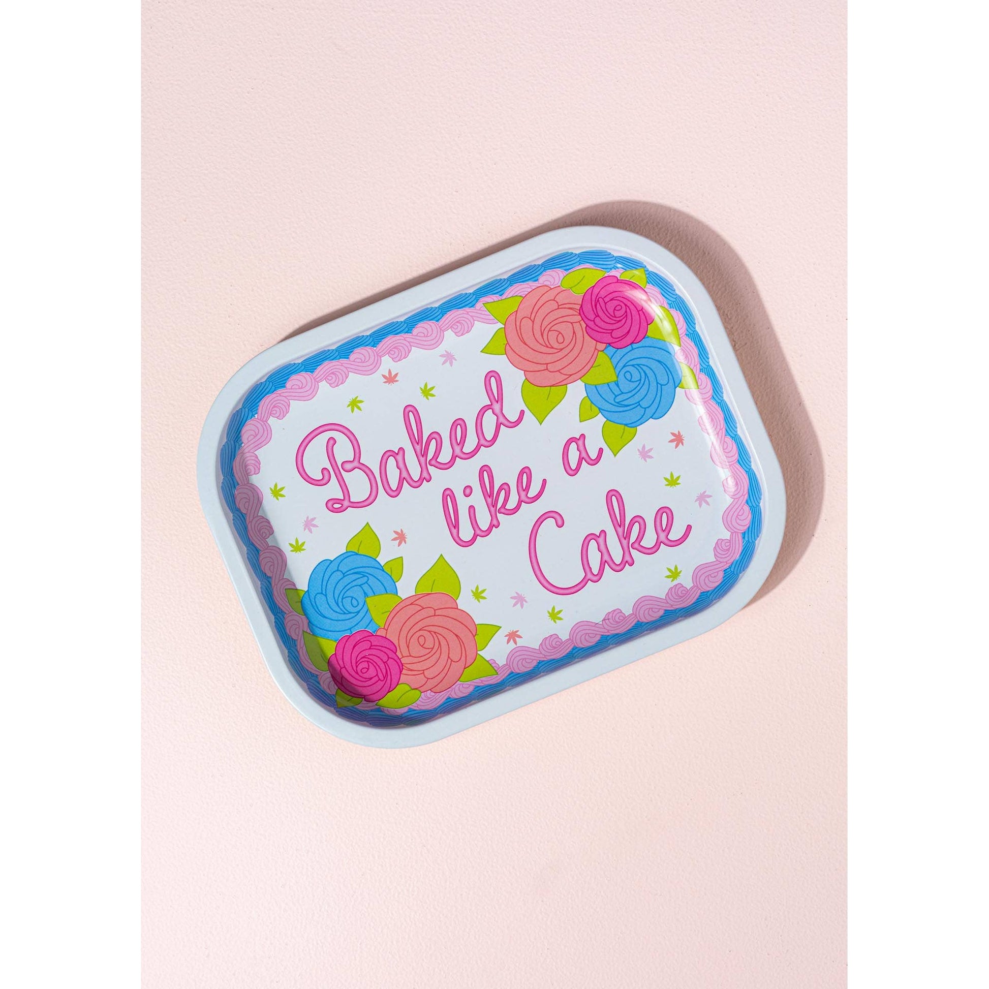 Baked Like A Cake Mini Rolling Tray | Catchall Trinket Server Tray | 7" x 5.5"