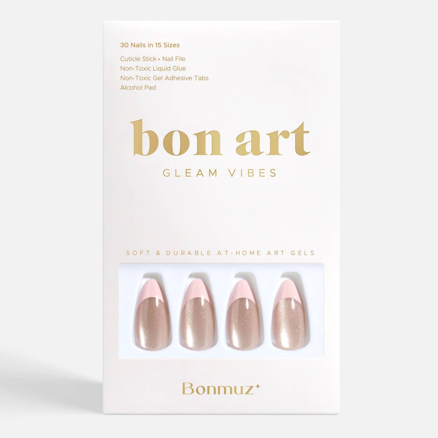Ballet Quartz Press-On Nails | Soft Pink Cat-Eye Shimmer Nails | Elegant & Reusable
