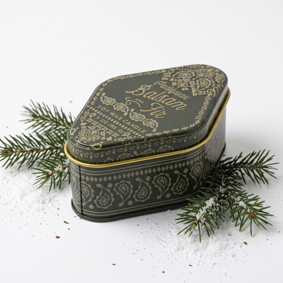 Balsam & Fir Station Tin Candle | 3.5 oz | Woody & Sweet | Paddywax