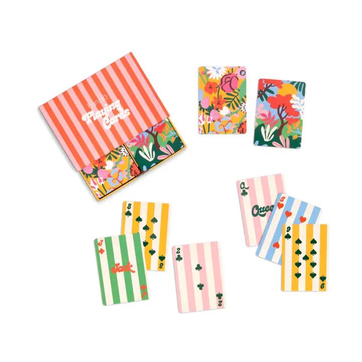 Ban.do Card Deck Set, Floral | Cute Playing Cards With Case