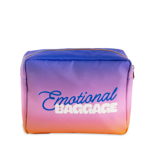 Ban.do Emotional Baggage Getaway Cosmetic Bag | Makeup Travel Case Organizer Pouch