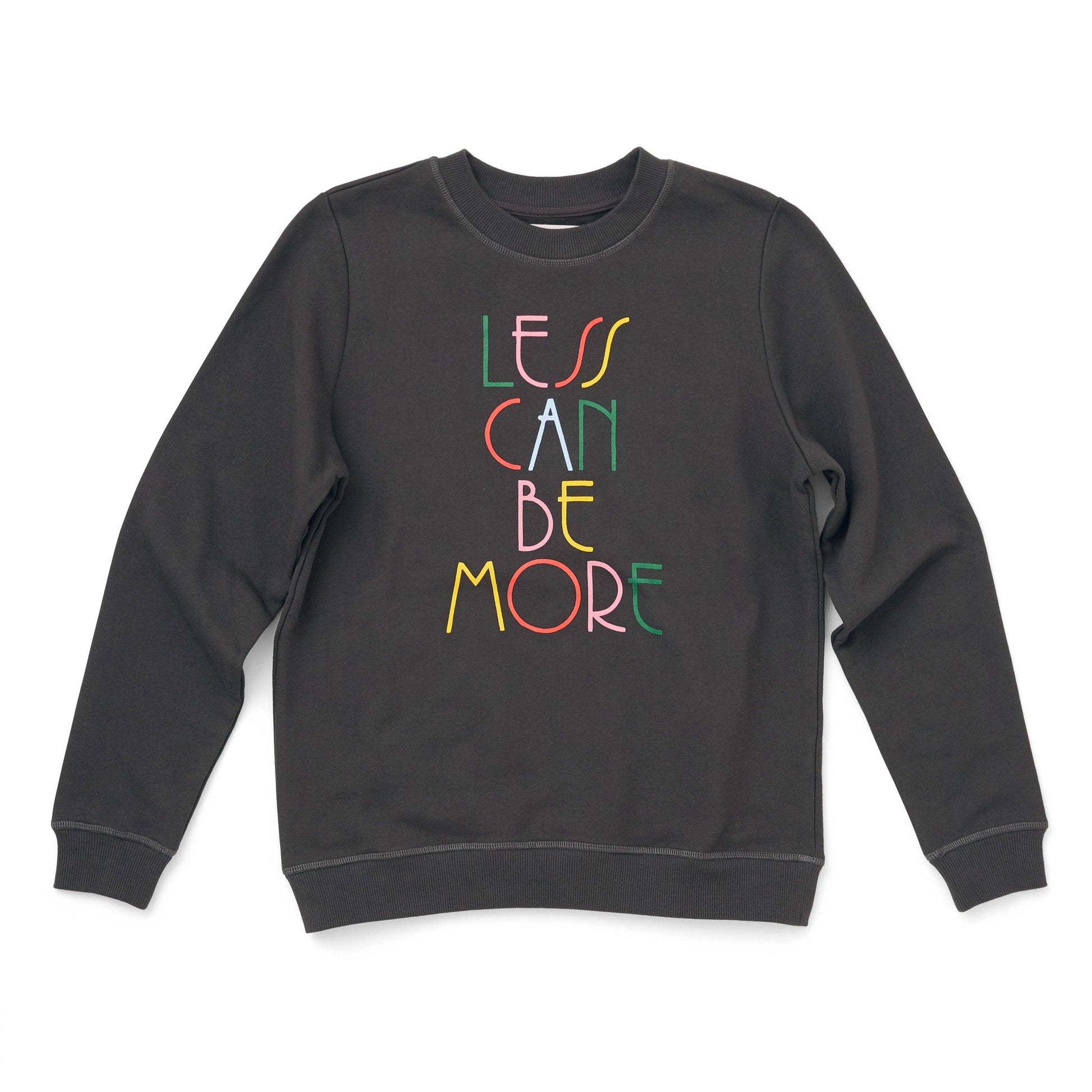 Ban.do Less Can Be More Sweatshirt in Vintage Black | 3 Sizes