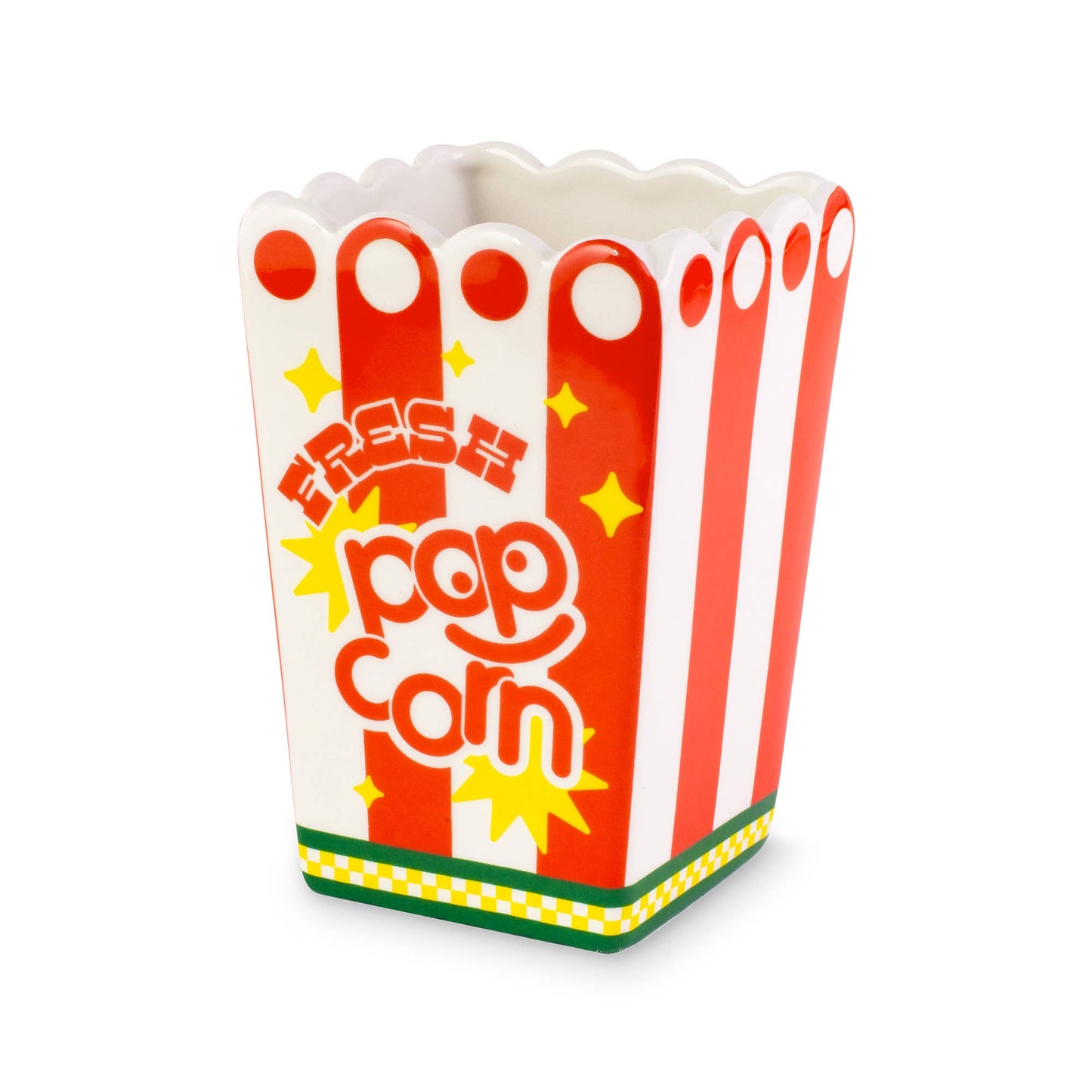 Ban.do Popcorn Bag Graphic Vase | Aesthetic Graphic Novelty Vase in Gift Box