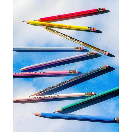 Ban.do Total Champ Compliments Pencil Set | Pre-Sharpened Pencils | Set of 10