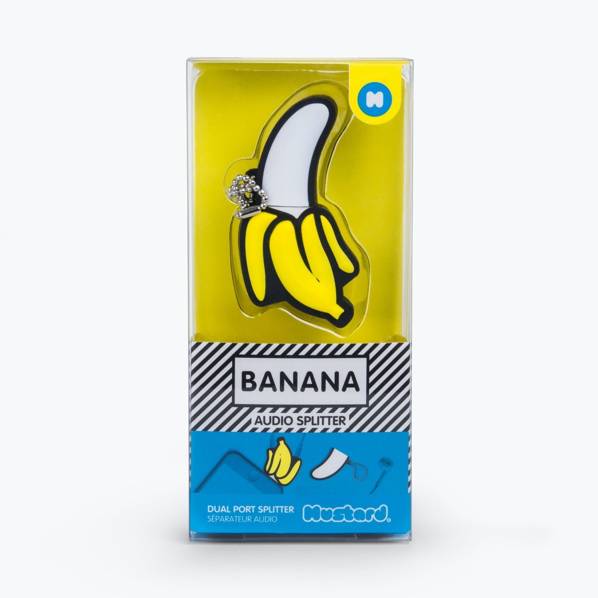 Banana Audio Headphone Splitter for Devices with Traditional Headphone Jack
