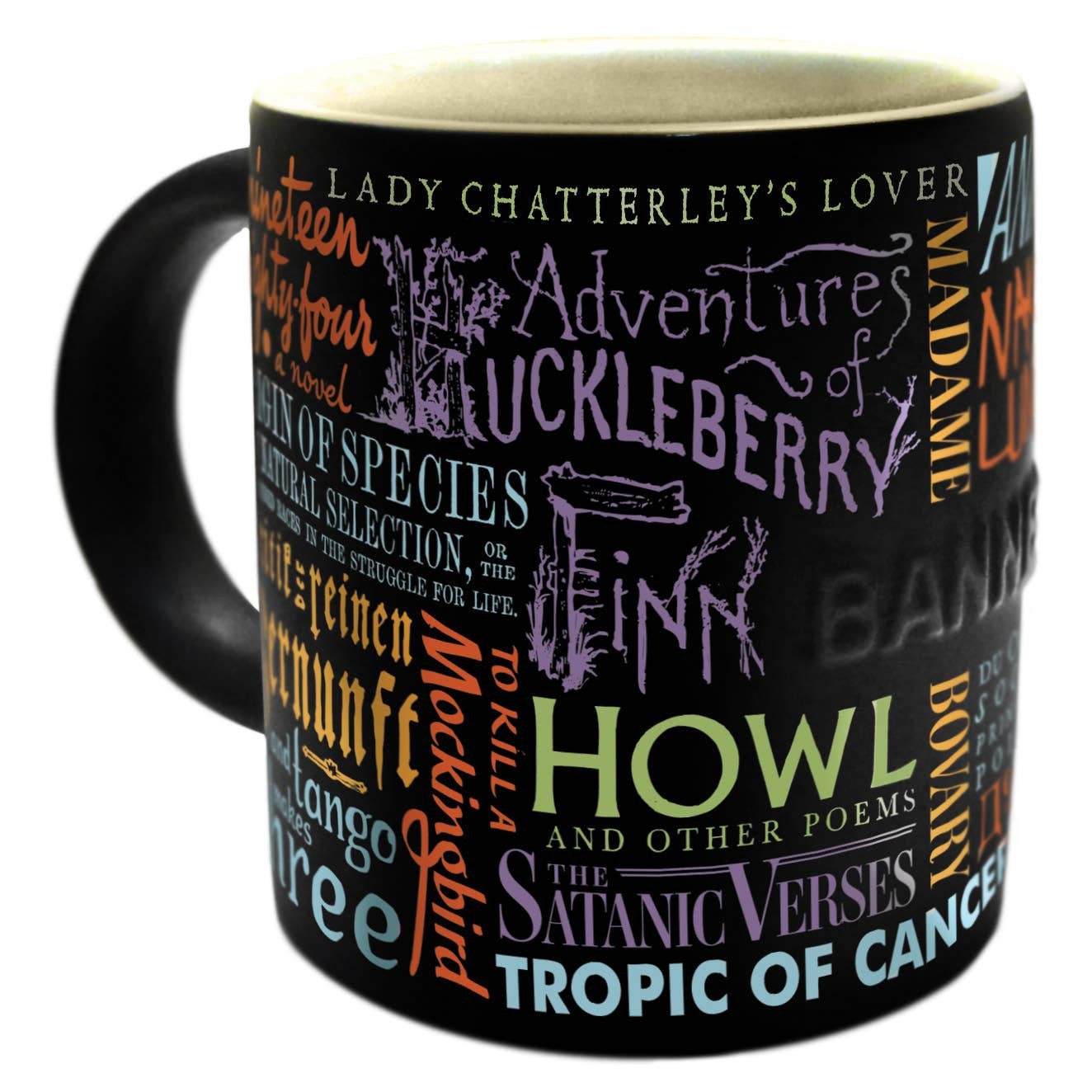 Banned Books Coffee Mug in Gift Box | Novelty Ceramic Tea Coffee Cup | 12oz