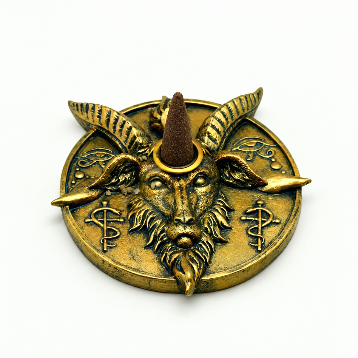 Baphomet Cone Incense Burner | Candleholder | 4"-Fantasy Gifts-The Bullish Store
