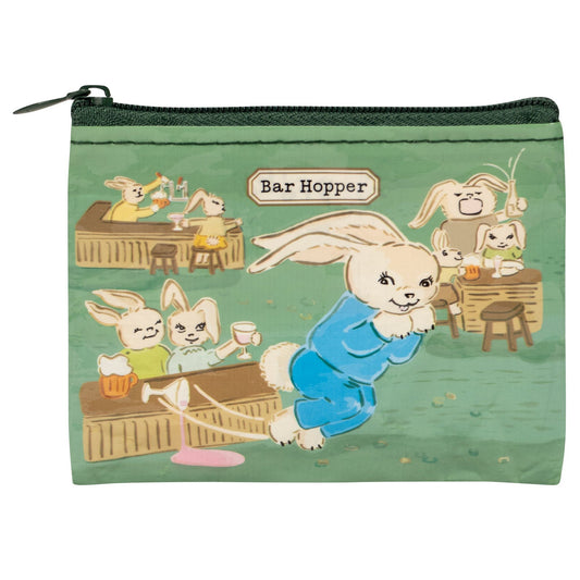 Bar Hopper Bunnies Coin Purse | 3"h x 4"w | BlueQ at GetBullish