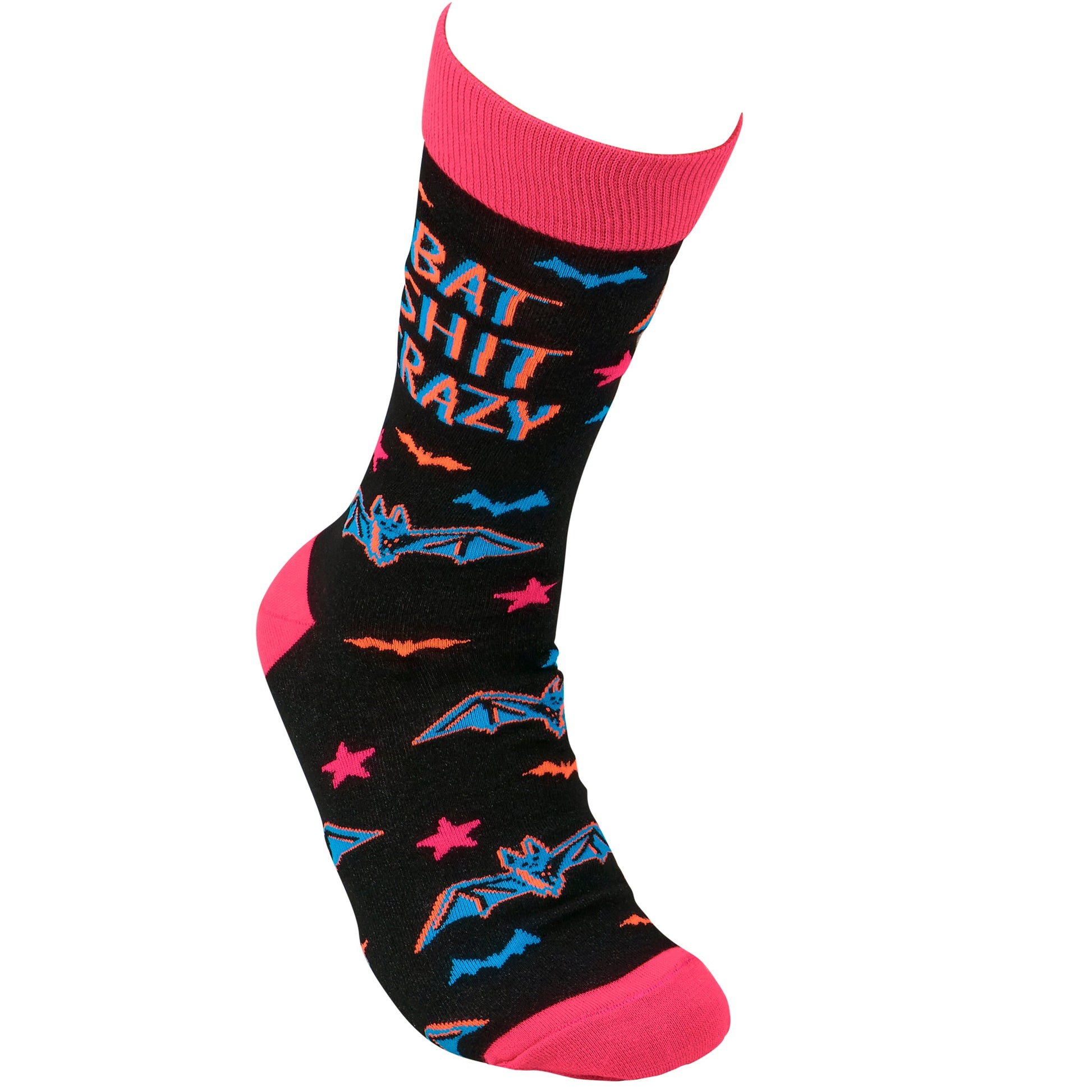 Bat Crazy Socks | Women's Colorful Halloween-Themed Self-Expression Socks