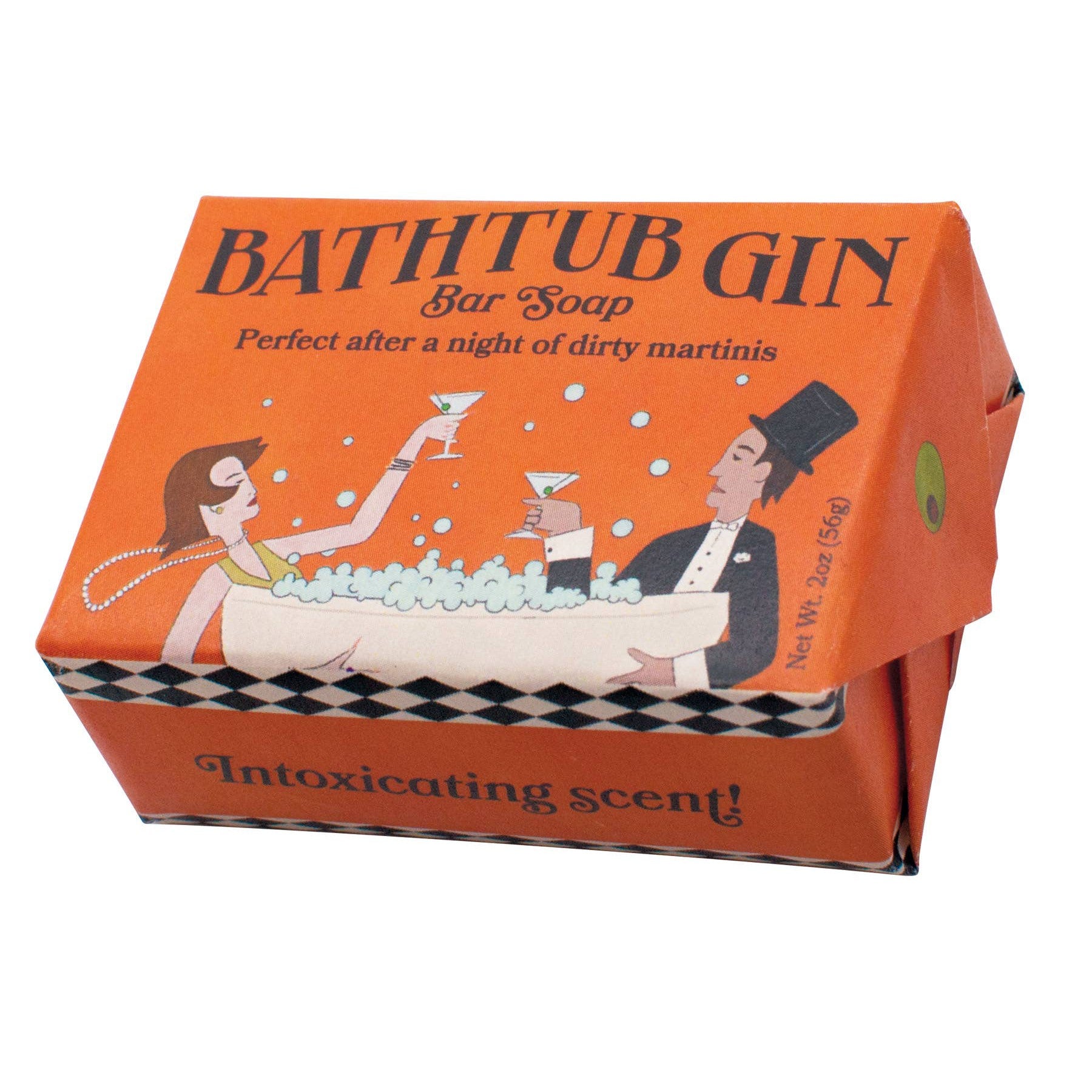 Bathtub Gin Exfoliating Soap in Woodsy Fresh Scent | Body Bath Bar Cleanser | 2 oz.