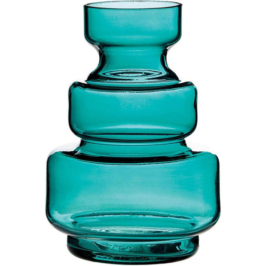 Bayou Blue Glass Vase | 6" Tall | 47th & Main-47th & Main-The Bullish Store