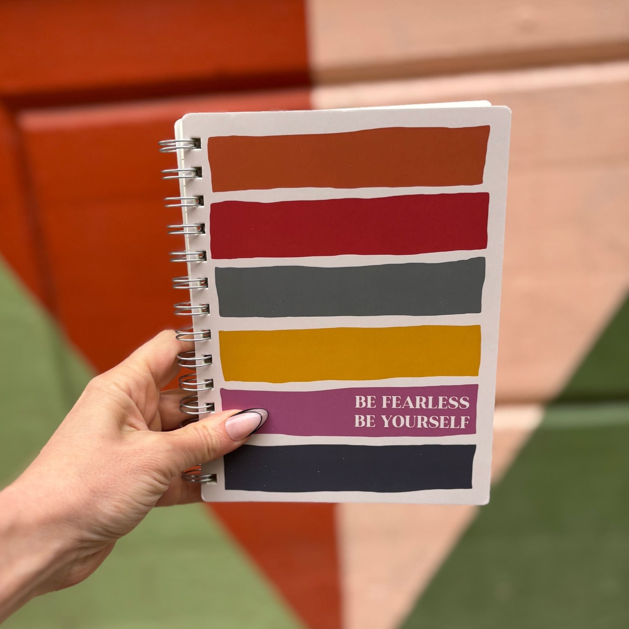 Be Fearless Be Yourself Spiral Notebook | Celebrate Pride LGBTQ – The ...