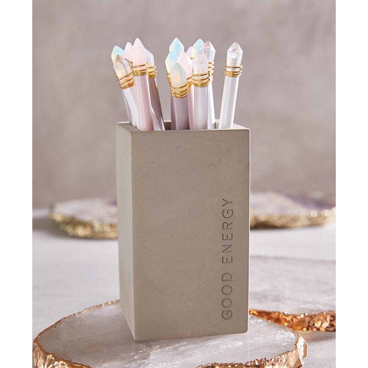 Life I Love You Crystal Pen in Blush Finish