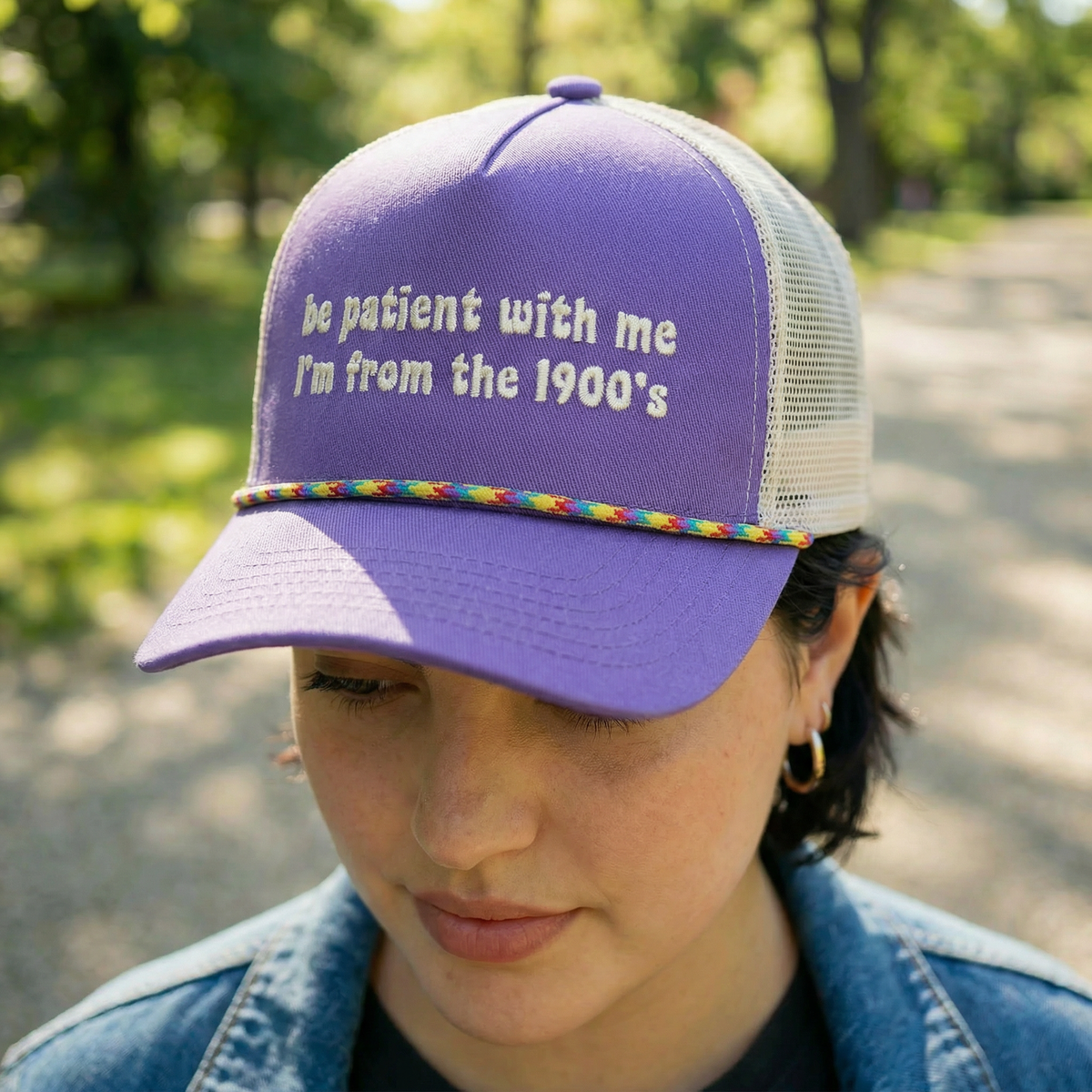 Be Patient With Me I'm From The 1900's Trucker Hat | Funny Retro Gen-X Millennial Hat