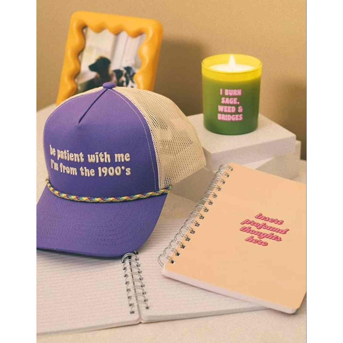 Be Patient With Me I'm From The 1900's Trucker Hat | Funny Retro Gen-X Millennial Hat-Primitives by Kathy-The Bullish Store