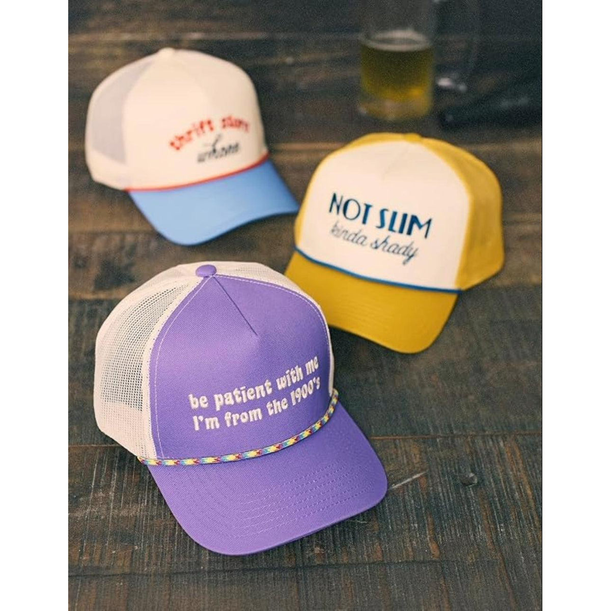 Be Patient With Me I'm From The 1900's Trucker Hat | Funny Retro Gen-X Millennial Hat-Primitives by Kathy-The Bullish Store