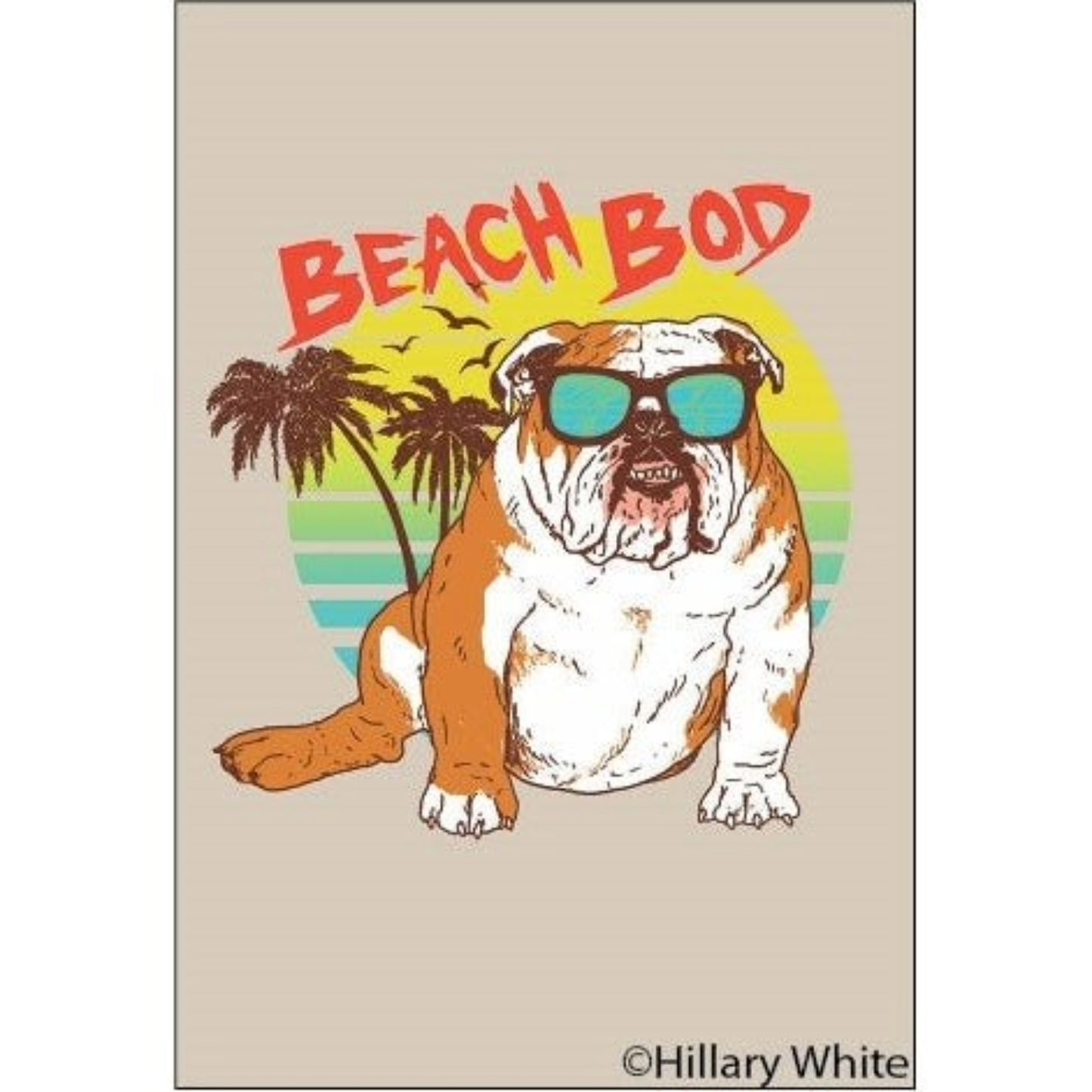 Beach Bod Fridge Magnet | 2" x 3"-Ephemera-The Bullish Store