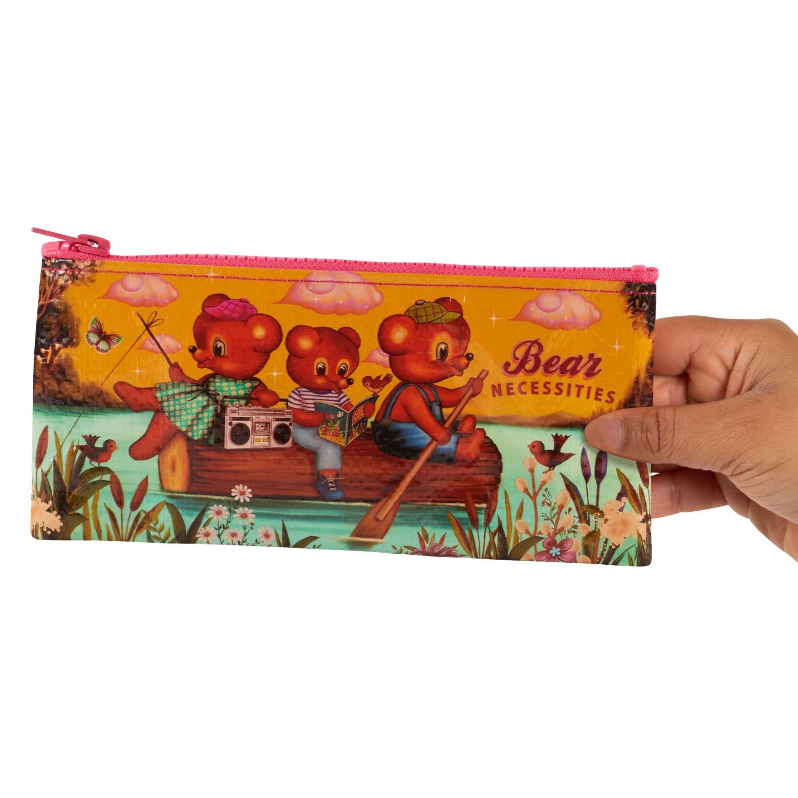 Bear Necessities Pencil Case | 4.25" x 8.5" | BlueQ at GetBullish