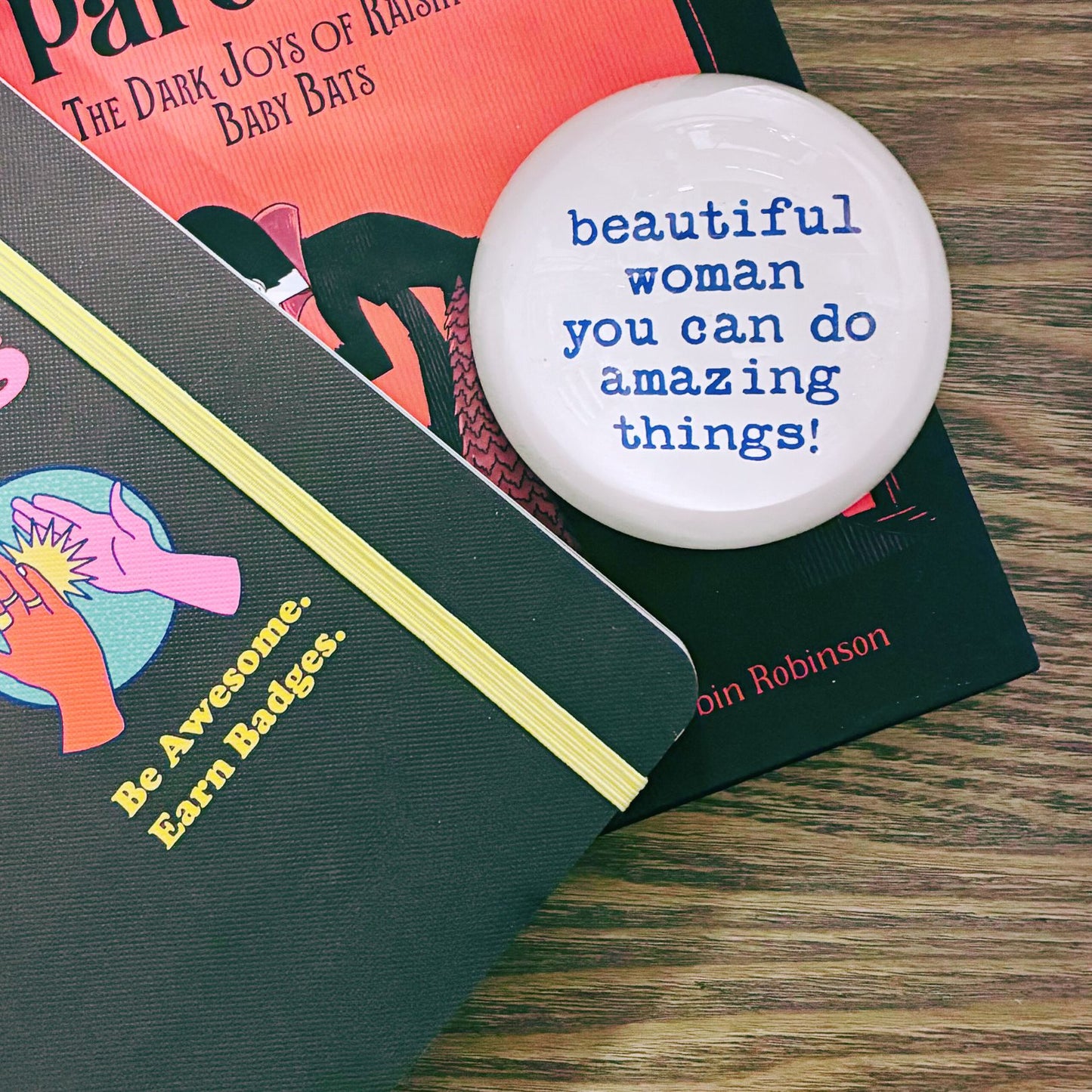 Beautiful Woman You Can Do Amazing Things Glass Dome Paperweight | In a Gift Box