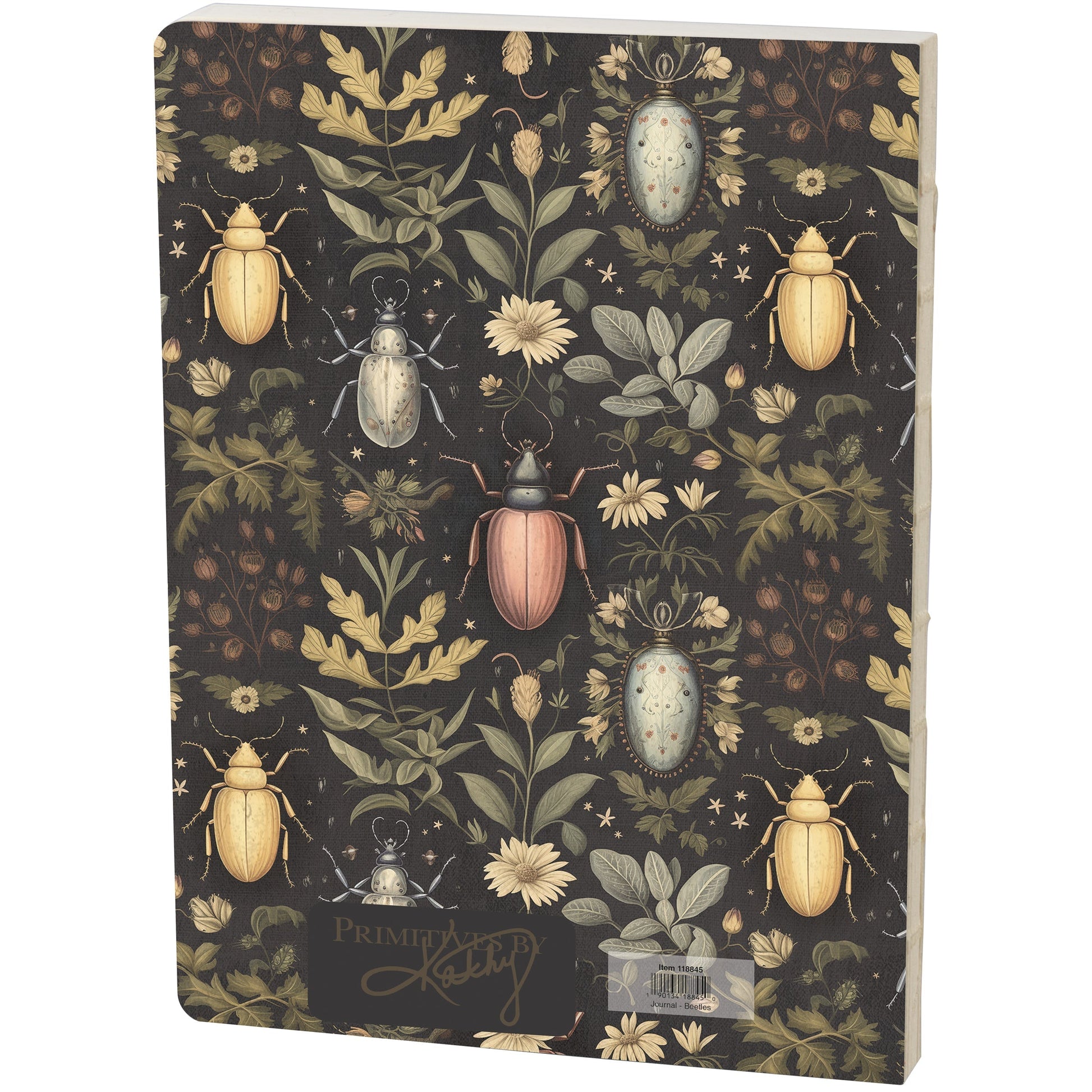 Beetles and Florals Journal | Double-Sided Notebook | 160 Lined Pages