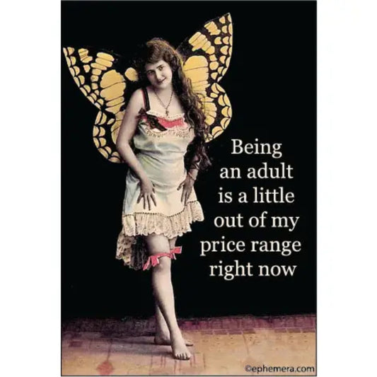 Being An Adult Is A Little Out of My Price Range Magnet | Refrigerator Magnetic Surface Decor