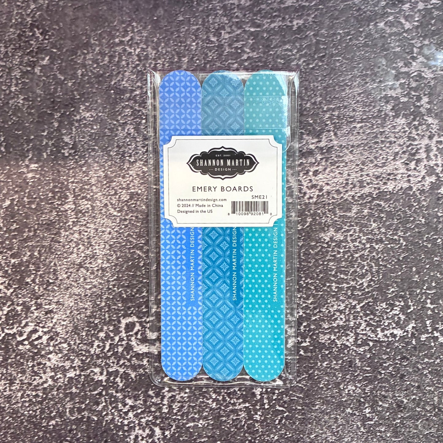 Being Happy Emery Boards Set of 3 Vintage-Inspired Nail Files SME21