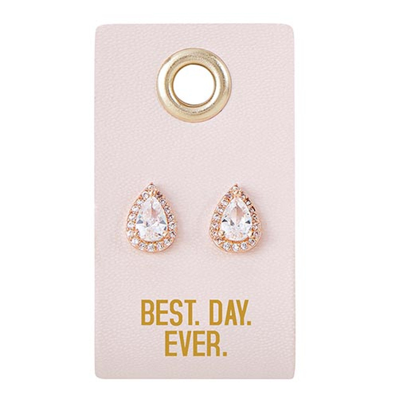 Best Day Ever Stud Love Wedding Earrings | Bridal Jewelry