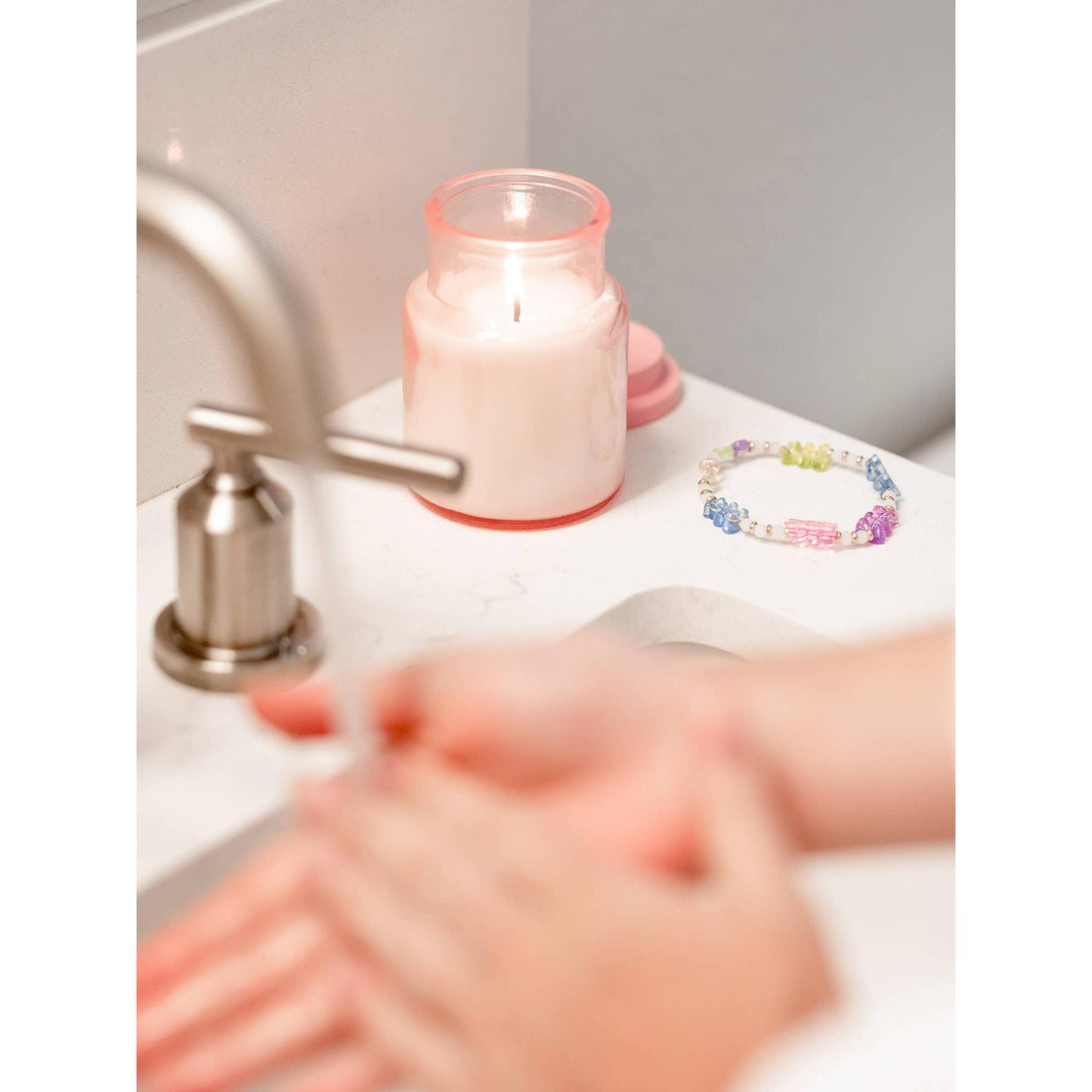 As If Candle & Bracelet Set | Scented Candle & Beaded Bracelet Giftable Set