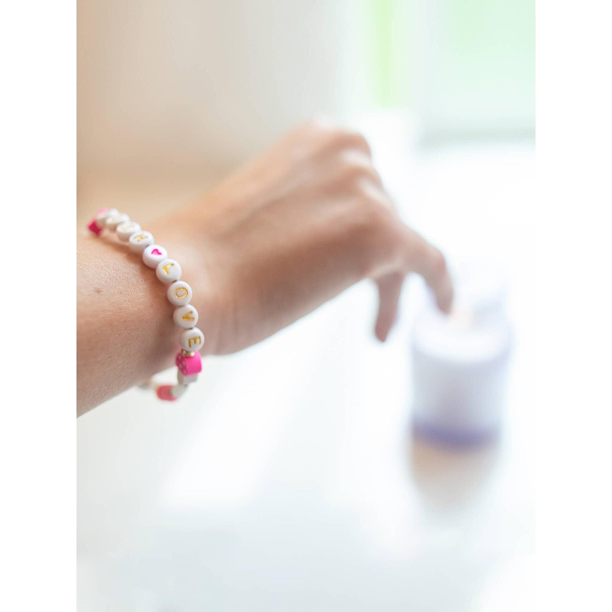 Mush Love Candle & Bracelet Set | Scented Candle & Beaded Bracelet Giftable Set