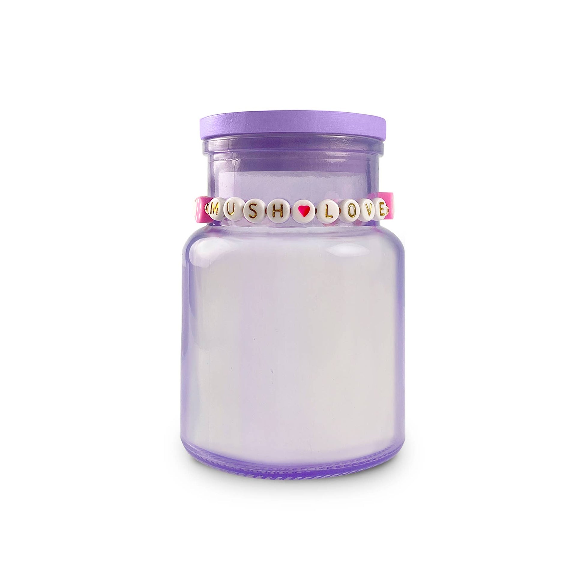 Mush Love Candle & Bracelet Set | Scented Candle & Beaded Bracelet Giftable Set
