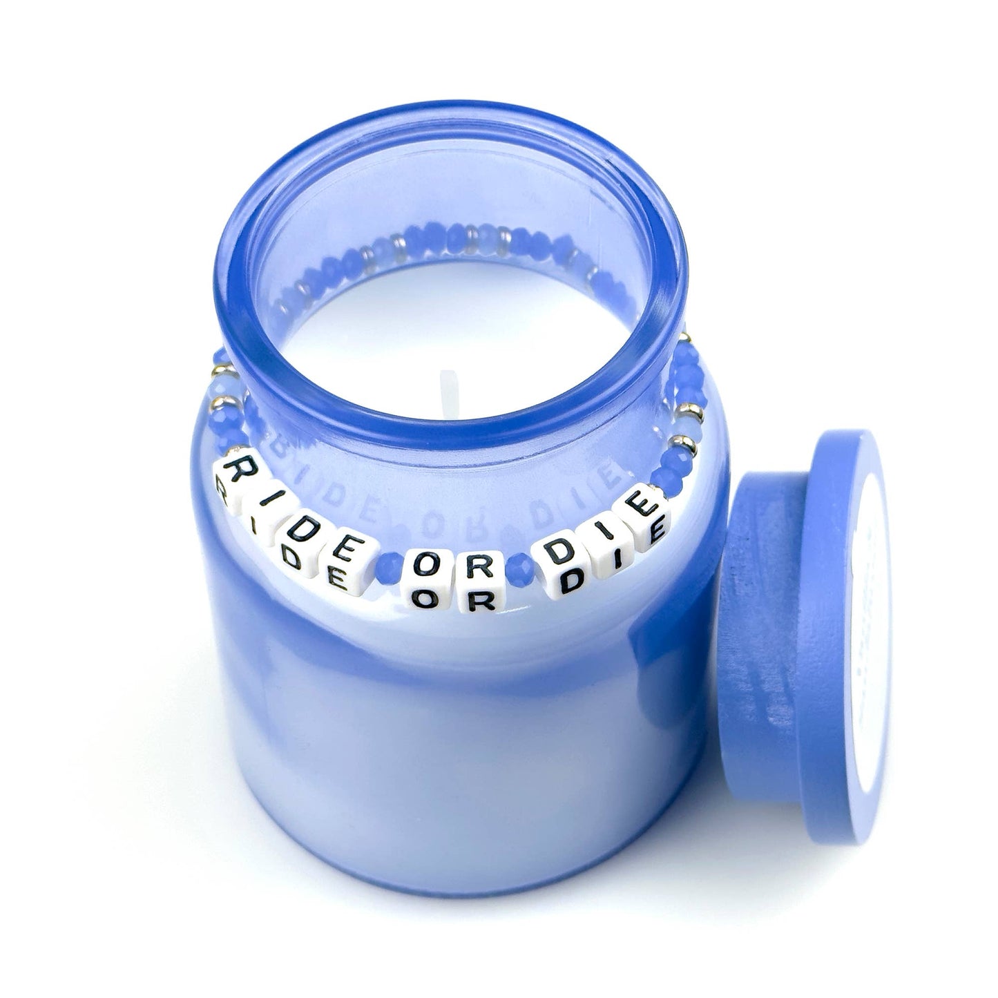 Ride or Die Candle & Bracelet Set | Secnted Candle & Beaded Bracelet Giftable Set