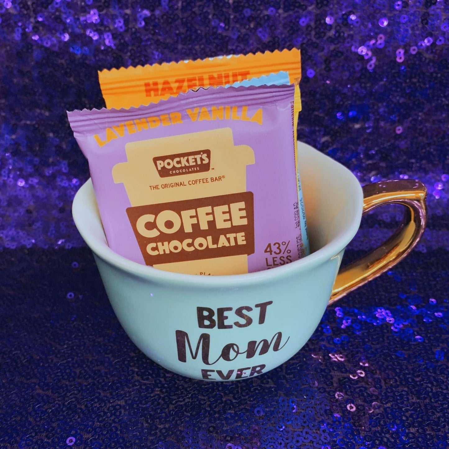 Best Mom Ever Teacup Filled with Coffee Chocolates