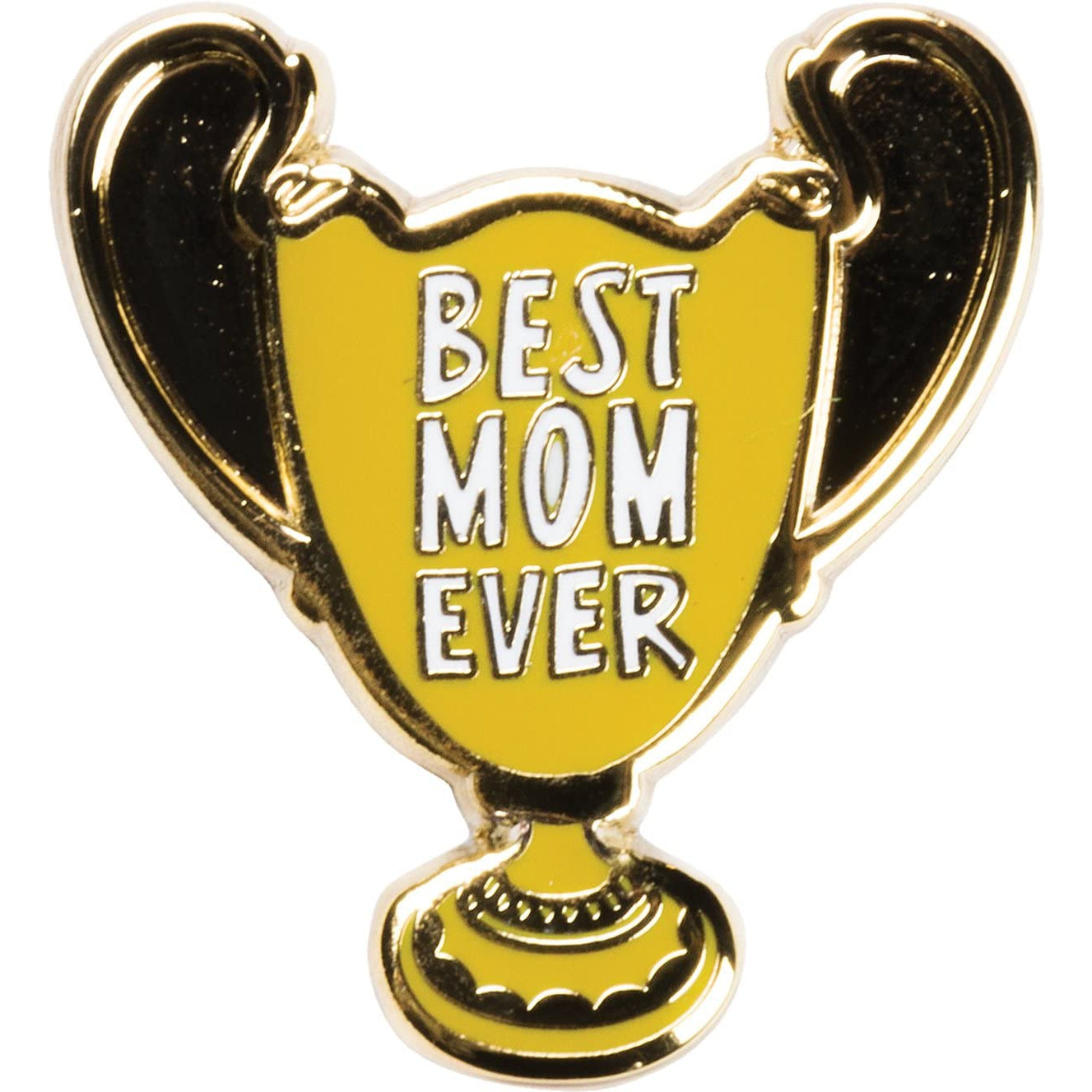 Best Mom Ever Trophy Enamel Pin and Card