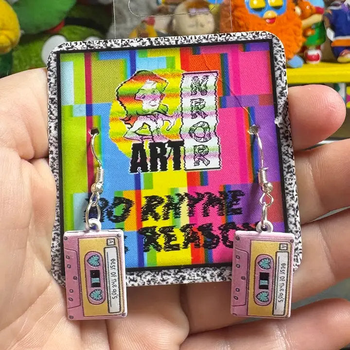 Best of the 90s Cassette Earrings | Retro Tape Jewelry