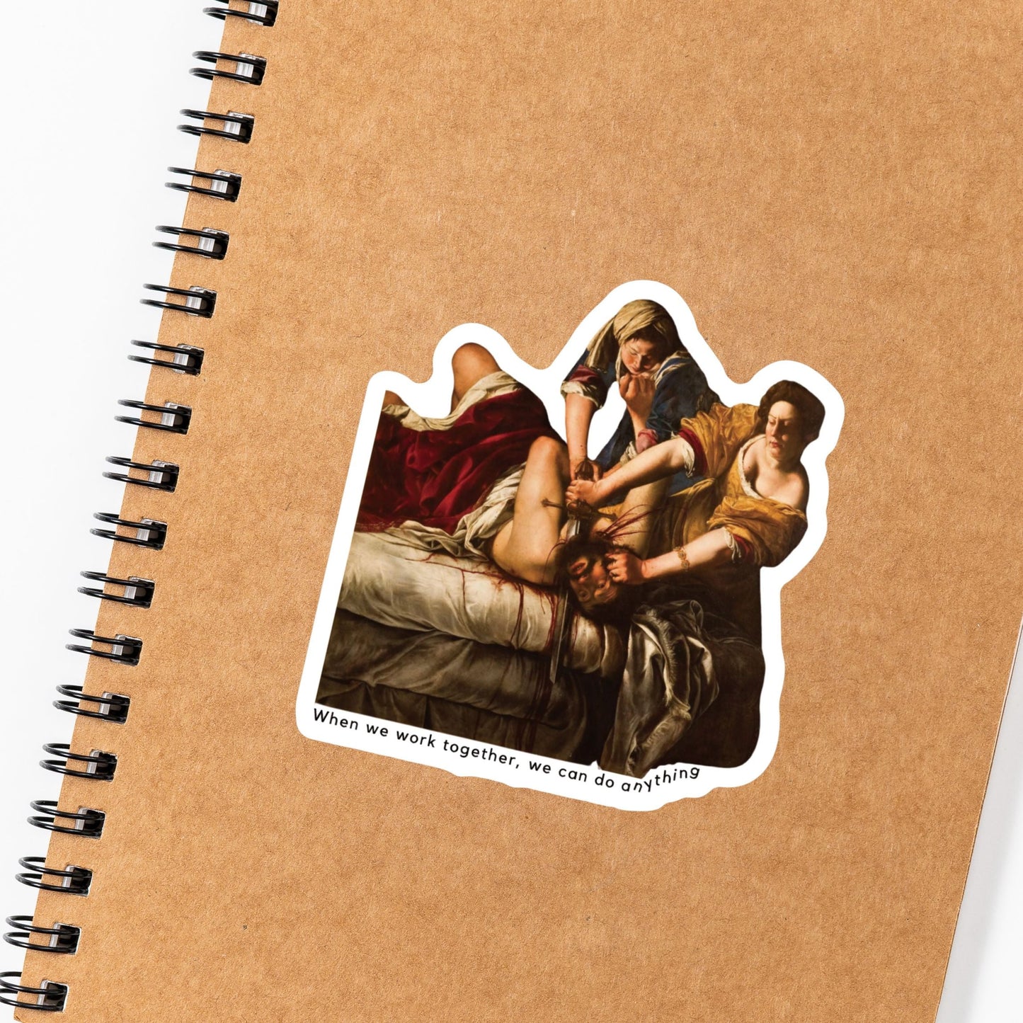Besties Doing a Nice Beheading! Judith Slaying Holofernes Sticker | Vinyl Die Cut Decal Artemisia Gentileschi Painting