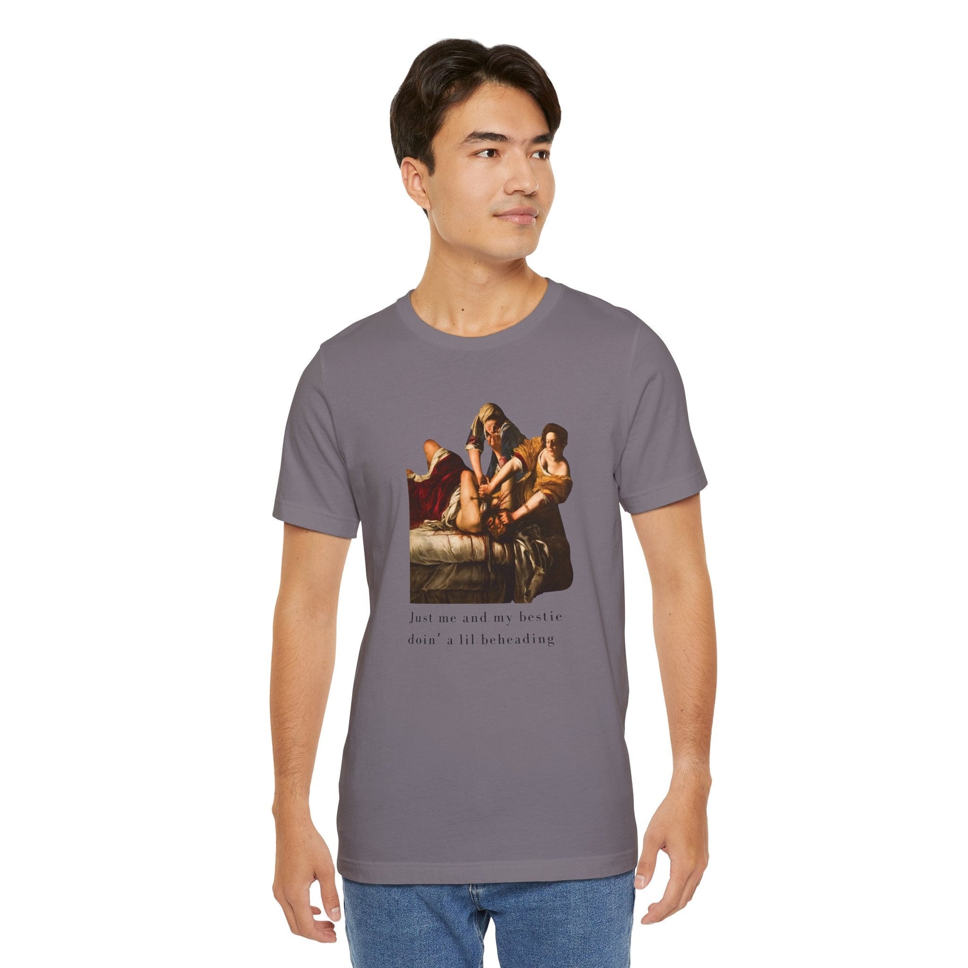 Besties Doing a Nice Beheading! Judith Slaying Holofernes Unisex Jersey Short Sleeve Tee