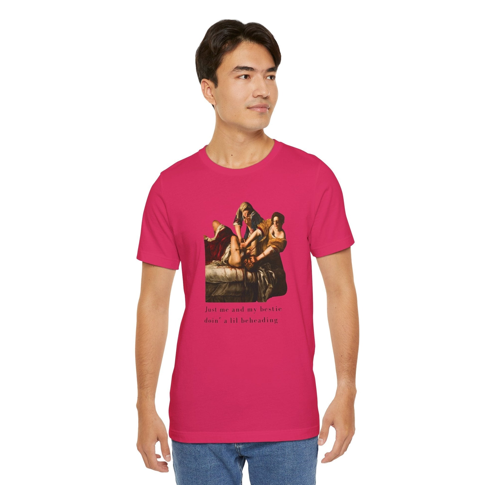 Besties Doing a Nice Beheading! Judith Slaying Holofernes Unisex Jersey Short Sleeve Tee