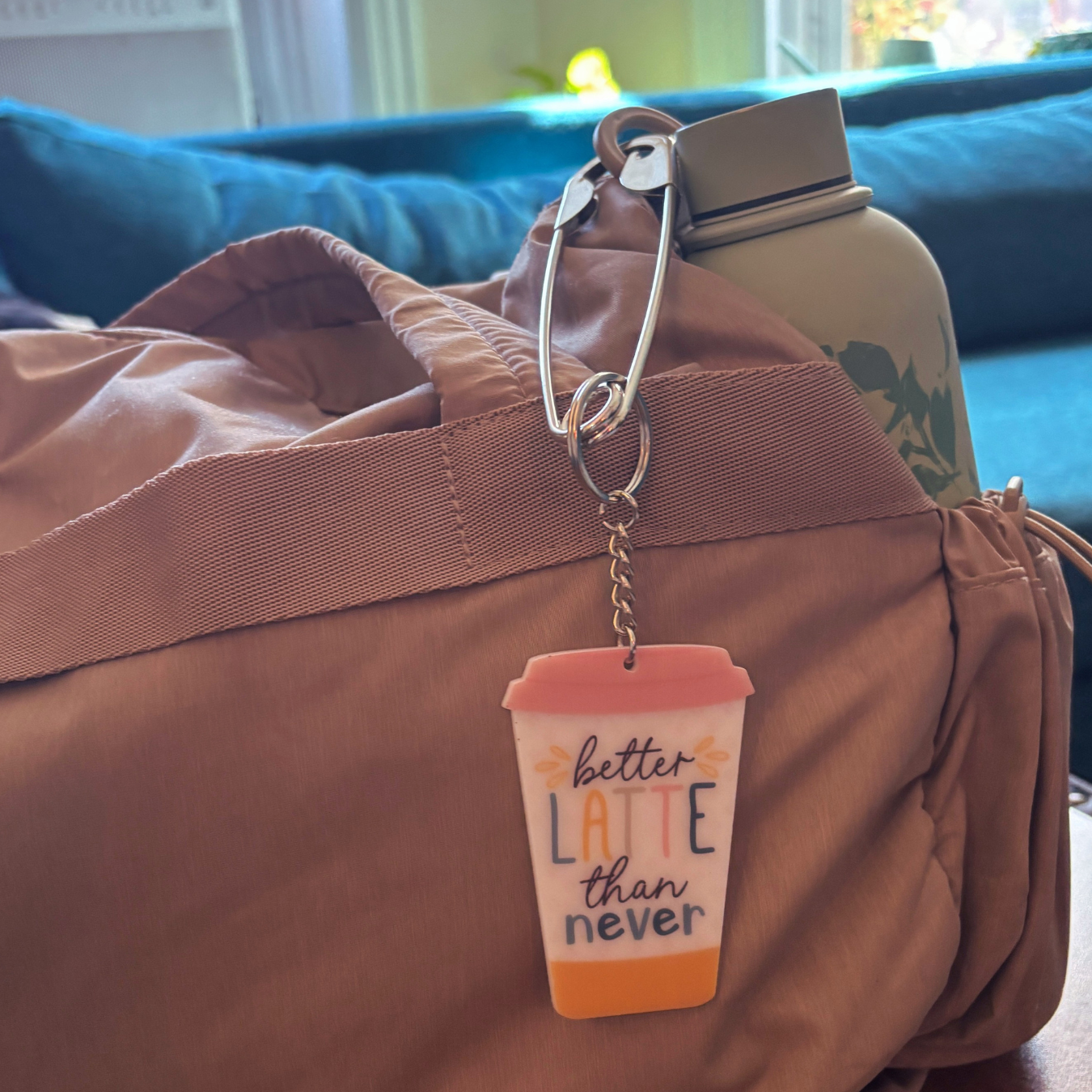 Better Latte Than Never Keychain