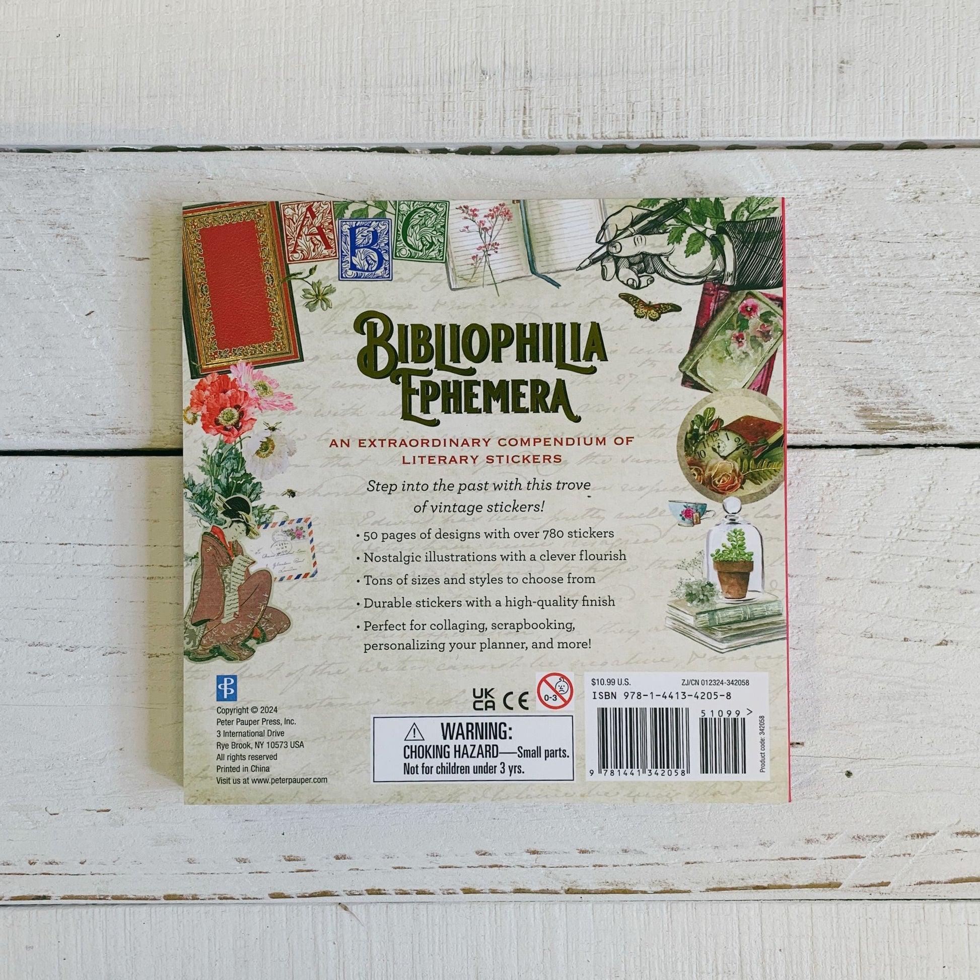 Bibliophilia Ephemera Sticker Book | An Enchanting Book Lovers' Sticker Book | Over 780 Decals