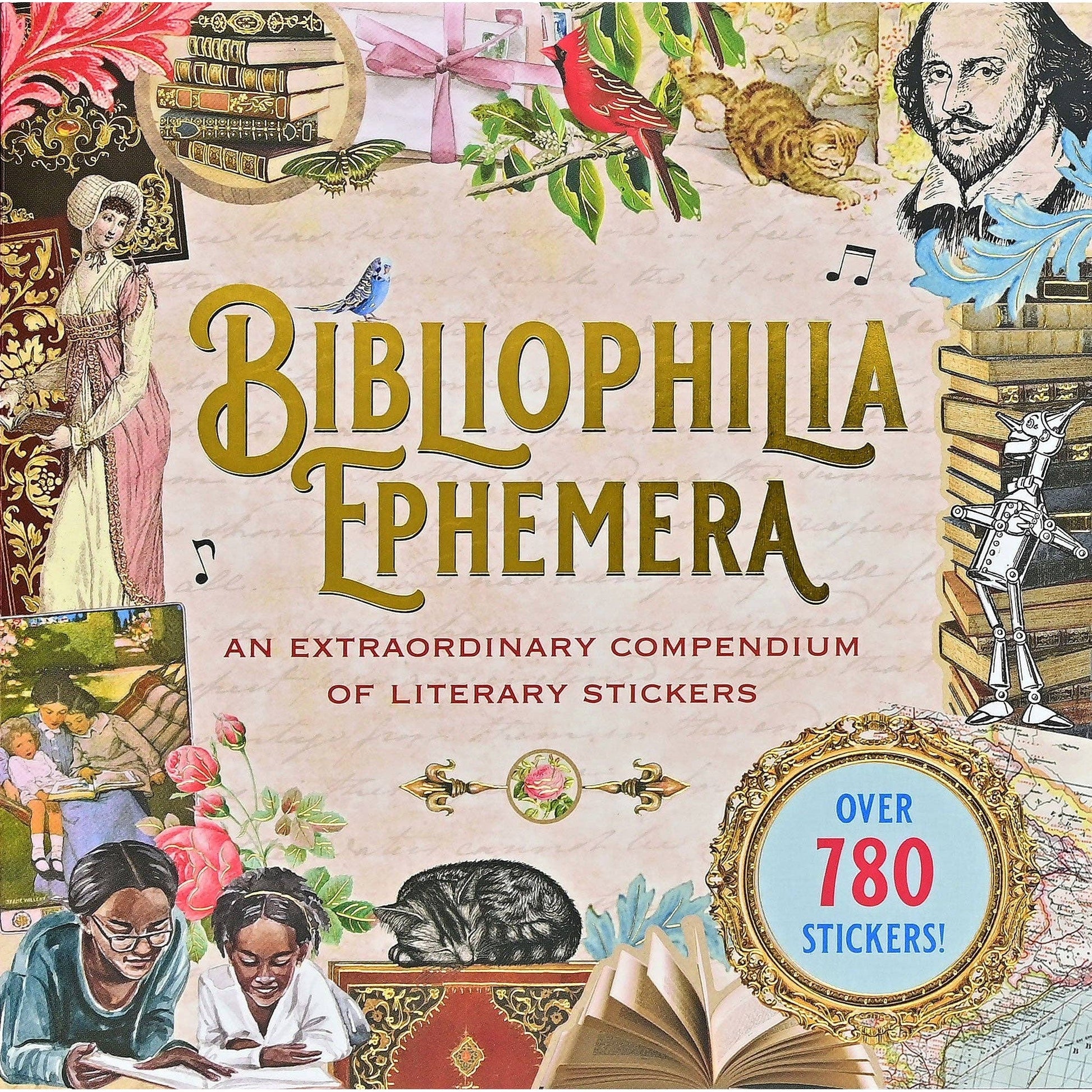 Bibliophilia Ephemera Sticker Book | An Enchanting Book Lovers' Sticker Book | Over 780 Decals