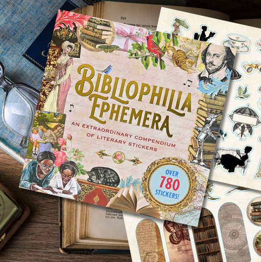 Bibliophilia Ephemera Sticker Book | An Enchanting Book Lovers' Sticker Book | Over 780 Decals