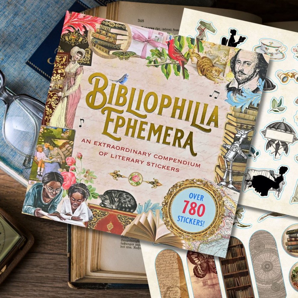 Bibliophilia Ephemera Sticker Book An Enchanting Book Lovers' Sticke
