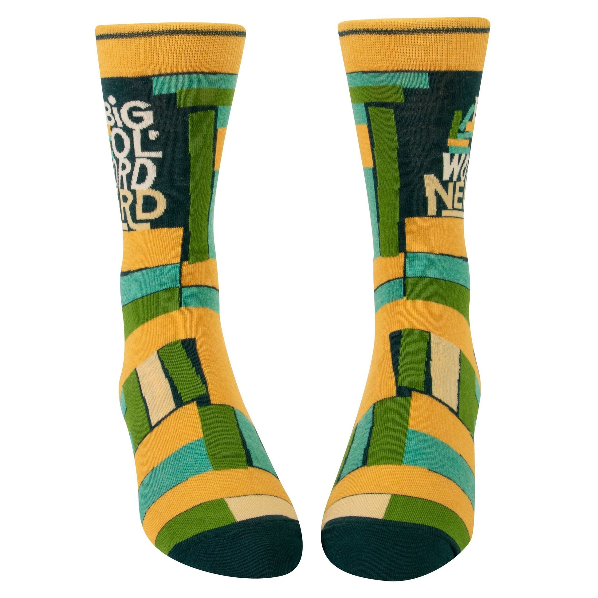 Big Ol' Word Nerd Men's Crew Socks | BlueQ at GetBullish