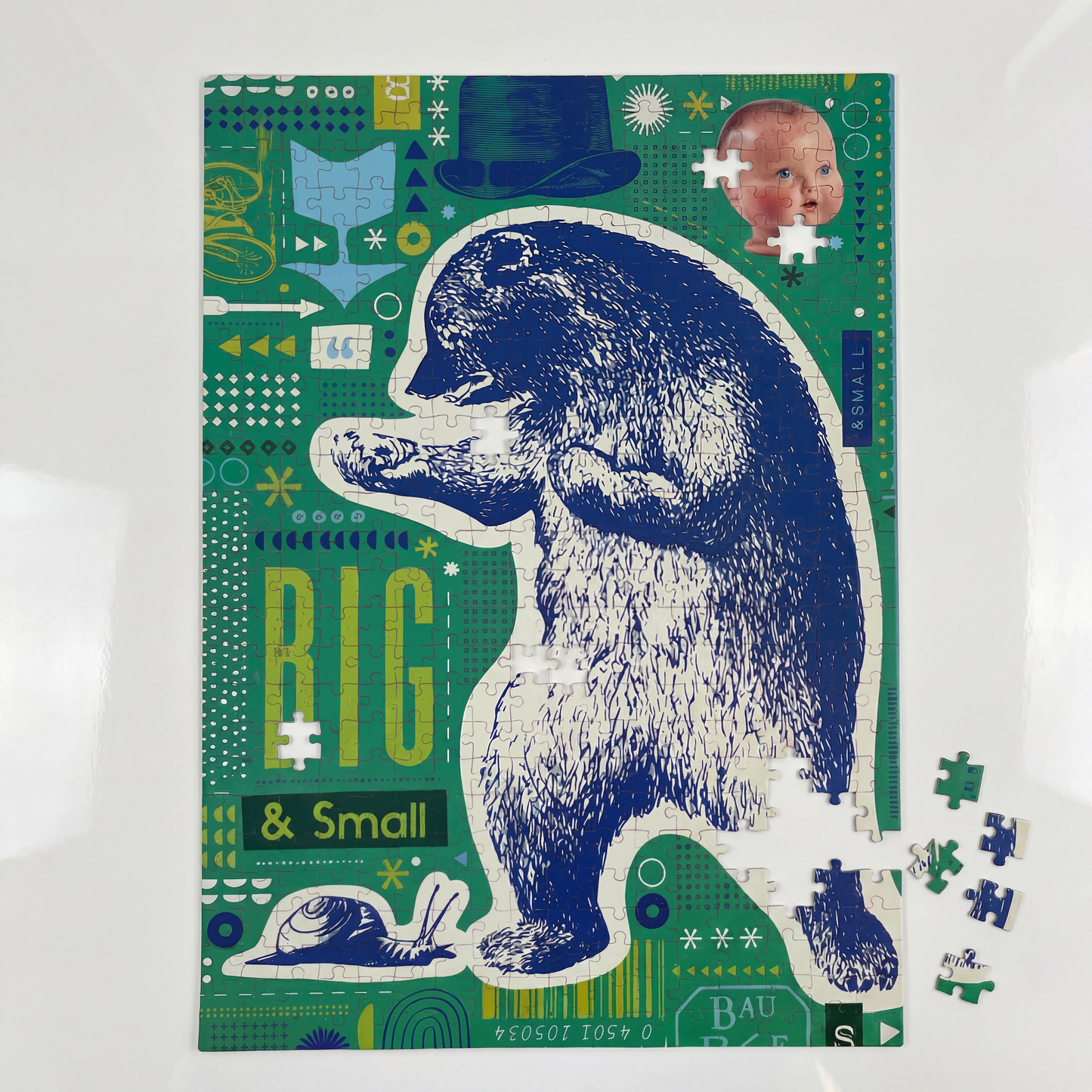 Big & Small Puzzle | Bear Snail Jigsaw Puzzle | 500 Pieces