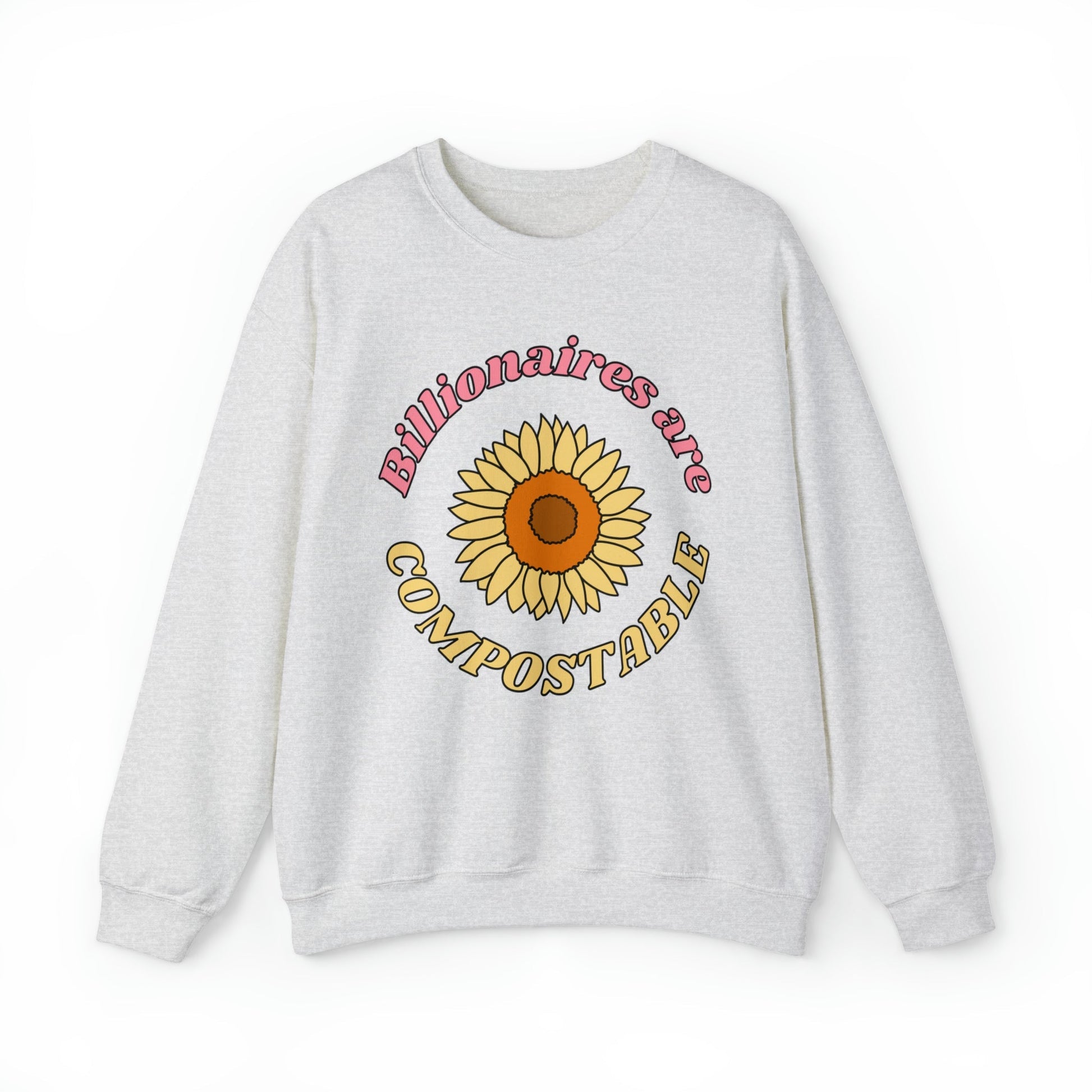 Billionaires are Compostable Unisex Heavy Blend™ Crewneck Sweatshirt Sizes SM-5XL | Plus Size Available