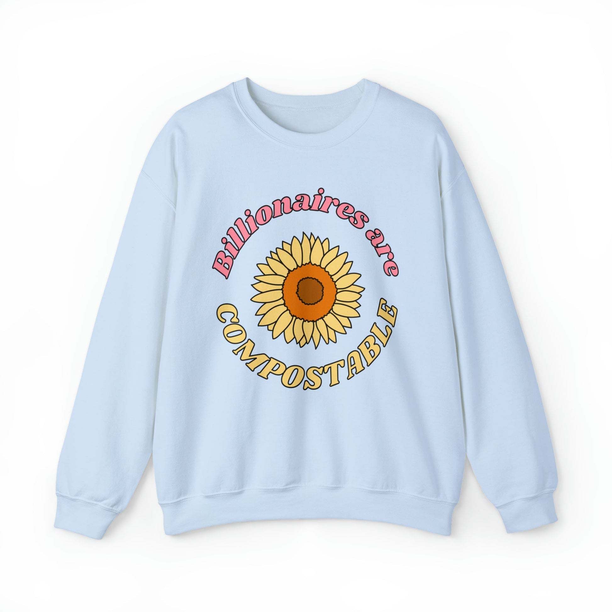 Billionaires are Compostable Unisex Heavy Blend™ Crewneck Sweatshirt Sizes SM-5XL | Plus Size Available