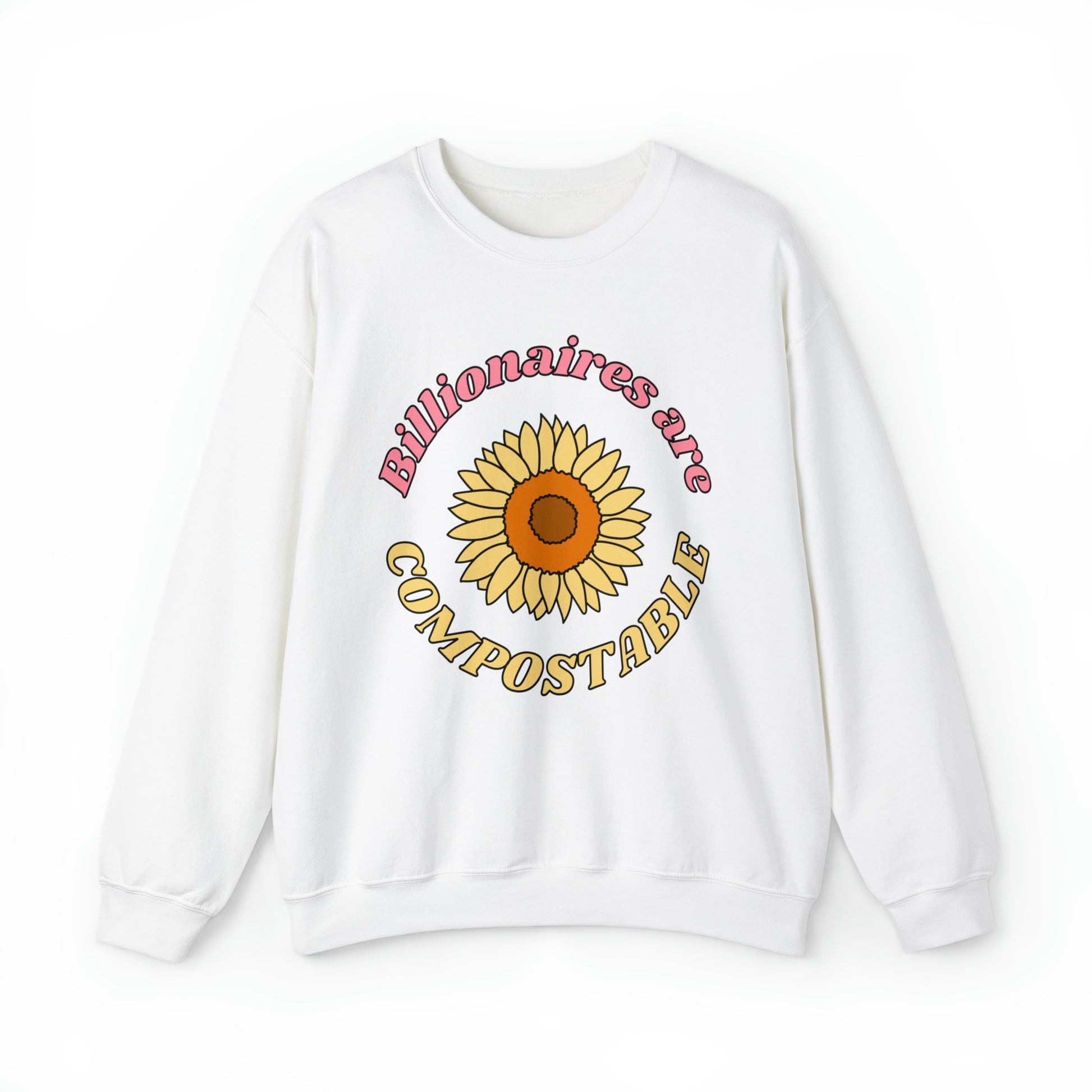 Billionaires are Compostable Unisex Heavy Blend™ Crewneck Sweatshirt Sizes SM-5XL | Plus Size Available